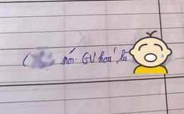 Nam sinh chơi lớn dám gọi giáo viên bằng một từ, cô tức anh ách ghi ngay vào sổ đầu bài