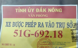 Tỉnh ủy Đắk Nông lý giải về phù hiệu “xe được phép ra vào tỉnh ủy” do tài xế vi phạm điều khiển