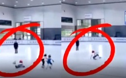 Cô bé 8 tuổi ngã sõng soài trên sân băng được hơn 4 triệu like, nhiều người không hiểu vì sao cho đến khi xem xong clip
