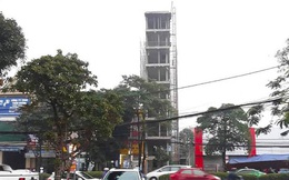 Căn nhà tầng cao "chót vót" đang xây giữa thành phố Vinh vướng nhiều sai phạm