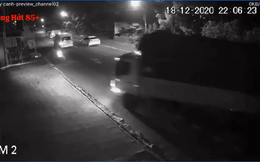 CLIP: Lao sang làn ngược chiều, ô tô tải húc văng người đàn ông và "cái nhấn ga" gây bức xúc sau đó