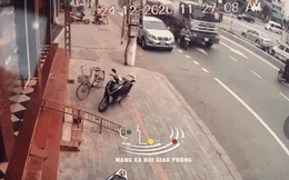 CLIP: Phát hiện người đàn ông co quắp sau cú va chạm với xe bồn, CSGT vội đuổi theo tài xế
