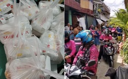 Mạng lag, bé gái 7 tuổi chốt đơn 'nhầm nhọt', 42 anh shipper áo hồng với 'full combo' gà rán, khoai tây... náo loạn cả khu phố