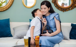 Hoa hậu Phan Hoàng Thu đưa con trai đi sự kiện