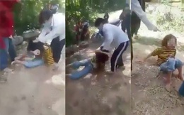 Xôn xao clip nhóm nữ sinh đánh đập bạn dã man trong rừng
