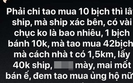 Mua 42 bịch bánh tráng trộn ngay gần nhà nhưng bị thu tận 40k tiền ship, anh chàng đăng đàn hẳn 30 status để đòi "công lý"
