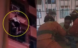 Người đàn ông dũng cảm leo lên 6 tầng lầu để cứu đứa bé 3 tuổi bị mắc kẹt, nhưng không xuống được vì sợ độ cao