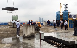 Sai phạm toà nhà 8B Lê Trực: Cắt, dỡ hàng loạt tấm bê tông tại tầng 18