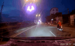 Clip khiến người xem dụi mắt 2 lần, tài xế giật mình phát hiện chướng ngại vật khi đã đến sát nút