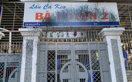 Quán lẩu cá kèo Bà Huyện 2 trên đường Nguyễn Thông bị tấn công bằng sơn