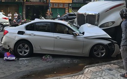 Sức khỏe 4 nạn nhân trong vụ xe container đâm ô tô BMW, nhiều xe máy ở Sài Gòn ra sao?