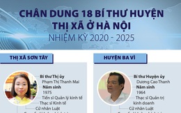 Chân dung 18 bí thư huyện, thị xã ở Hà Nội