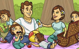 Giải đố trong 5 giây: Bạn hãy tìm ra chi tiết phi lý trong bức tranh đi picnic