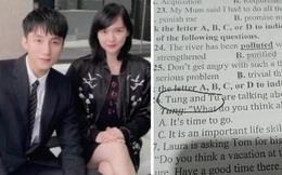 Sơn Tùng - Hải Tú bị réo tên cả trong đề thi tiếng Anh của học trò: Thầy cô bắt trend nhanh thế này ai làm lại?
