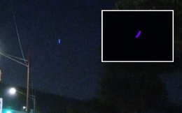 UFO phát ánh sáng xanh bí ẩn bay lơ lửng trên bầu trời Hawaii