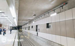 Nhà ga trung tâm Bến Thành tuyến Metro ở Sài Gòn đã dần lộ diện sau 6 năm thi công