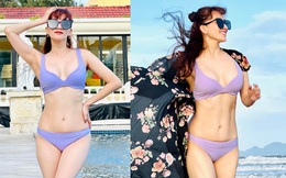 Khánh Thi khoe thân hình nóng bỏng ở tuổi U40