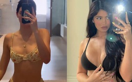 Chị em Jenner khoe body sexy nhưng nổ ra tranh cãi: Kylie được khen hết lời, Kendall liên tục bị tố dùng app bóp eo