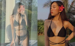 Loạt ảnh bikini gợi cảm của con gái đại gia Minh Nhựa