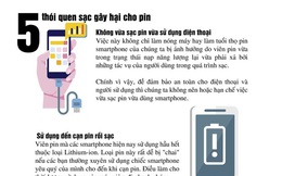 5 thói quen sạc gây hại cho pin điện thoại