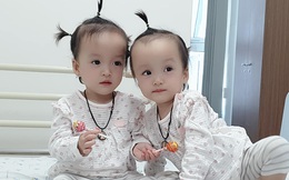 Khoảnh khắc 2 chị em ríu rít cực đáng yêu sau khi bé Diệu Nhi được phẫu thuật hoàn chỉnh đường tiêu hóa