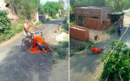Covid-19 ở Ấn Độ: Chở thi thể vợ trên xe đạp tìm nơi hỏa táng