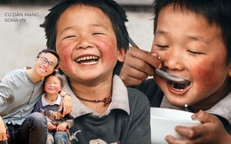Nụ cười tít mắt của em bé Lào Cai khi được ăn bát cơm có thịt khiến cả triệu trái tim thổn thức