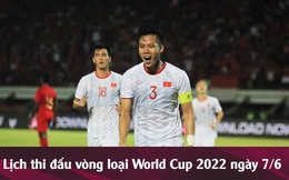 Lịch thi đấu vòng loại World Cup 2022 ngày 7/6: Việt Nam đại chiến Indonesia, Thái Lan vớt vát hi vọng