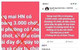 Truy tìm đối tượng tung tin đồn "Hà Nội có 3.000 chốt"