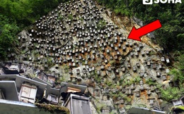 Gần 700 thùng gỗ được treo trên vách đá cao 1.200m ở Trung Quốc, lý do đằng sau là gì?