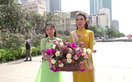 Hoa hậu Thùy Tiên thực hiện nghi thức đặc biệt chưa từng có trong buổi lễ diễu hành