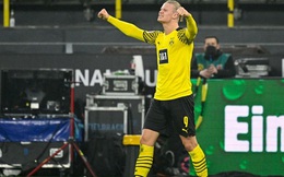 Haaland lập cú đúp giúp Dortmund áp sát ngôi đầu bảng
