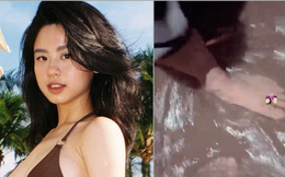 "Hot girl tạp hoá" Hàn Hằng đăng video úp mở đi "tắm chung" với nửa kia, dân tình tò mò