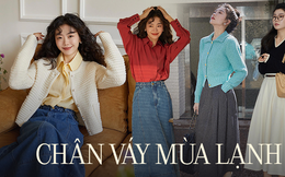 5 kiểu chân váy dài vừa ấm áp lại tôn dáng trong mùa lạnh