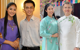 11 năm yêu của Hoa hậu Ngọc Hân cùng vị hôn phu và bức ảnh hiếm ở lễ dạm ngõ
