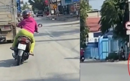 Nữ tài xế lạng lách, đánh võng, buông hai tay giữa làn xe ô tô ở Bình Dương