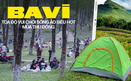 Ba Vì đông nghịt mùa dã quỳ: Giới trẻ đổ xô đến cắm trại, check-in