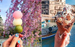 Đi du lịch 5 châu 4 bể, cô gái chụp lại những món ăn đường phố khắp nơi trên thế giới