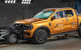 Bài thử đâm va cực mạnh cho thấy Ford Ranger 2023 đạt điểm an toàn tối đa