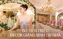 Ngọc Thanh Tâm bỏ trăm triệu trang trí căn nhà rộng 650m2 đón Giáng sinh, hòa theo xu hướng mới của nhiều gia đình Việt