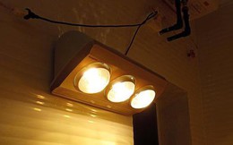 Mùa lạnh dùng đèn sưởi nhà tắm cần tránh 5 kiểu sử dụng sai lầm