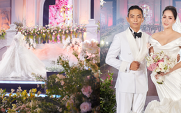 Hé lộ không gian cưới xịn xò như vườn cổ tích của Khánh Thi - Phan Hiển, 2 nhóc tỳ lộ diện cực đáng yêu