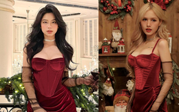 Khi 2 hot girl đình đám "đụng độ" ảnh Giáng sinh: Hàn Hằng đẹp không tì vết, nhan sắc Xoài Non mãi đỉnh!