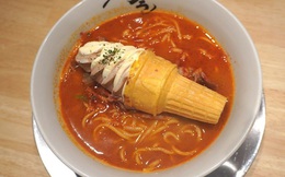 Độc đáo món mì ramen truyền thống của Nhật Bản ăn cùng với kem