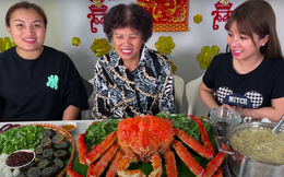Sau vlog bánh mì Huỳnh Hoa, Quỳnh Trần JP “đổi gió” bằng… cua Hoàng đế: Chắc bớt ớn!