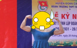 Nam sinh giả gái diễn văn nghệ, làm 1 hành động giữa sân khấu khiến cả trường hoang mang