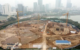 Nhìn gần dự án Cung thiếu nhi hơn 1.300 tỷ đồng đang được xây dựng ở Hà Nội
