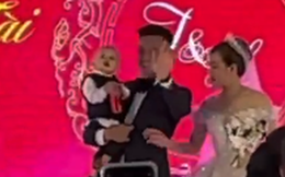 Bé trai đặc biệt xuất hiện trong lễ cưới của hậu vệ Hồ Tấn Tài