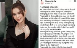 “Hoa hậu ở nhà 200 tỷ” Phương Lê bất ngờ thông báo ly hôn chồng đại gia