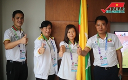 Đoàn thể thao Myanmar hứng thú với mũ cối và nón lá, nhớ da diết Việt Nam & SEA Games 31